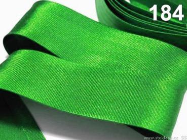 Satinband 20 mm gefalzt - Grün